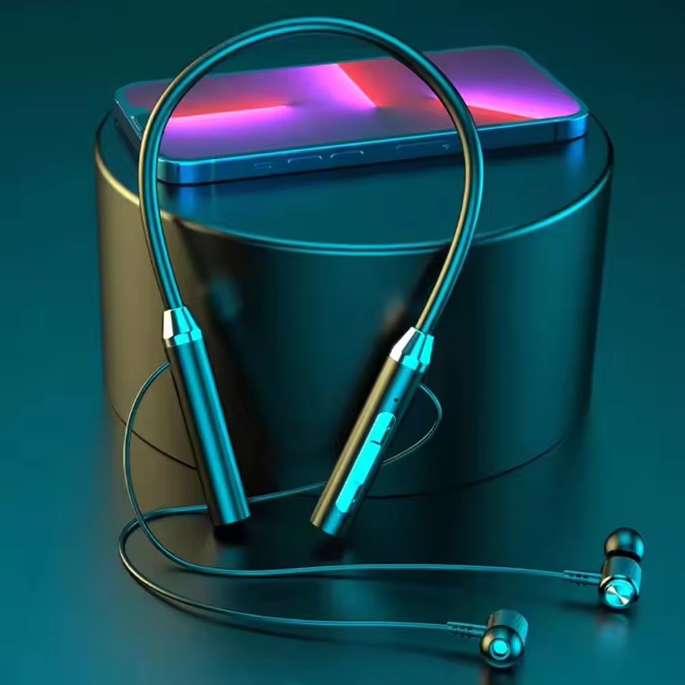 BT Earphones Wireless Headphones V5.2 Sport Neckband Neck-hanging TWS Earbuds Wireless BT Headset with Mic G01