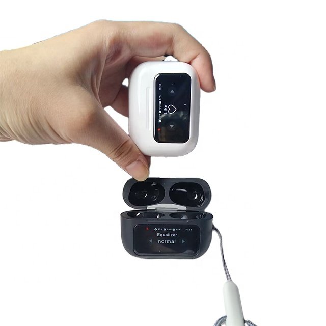 Smart Airbuds Earbud in-ear Headphones A9 Pro Earbuds ANC + ENC Touch Screen Noise Cancellation Wireless Earphones Tws Earphone