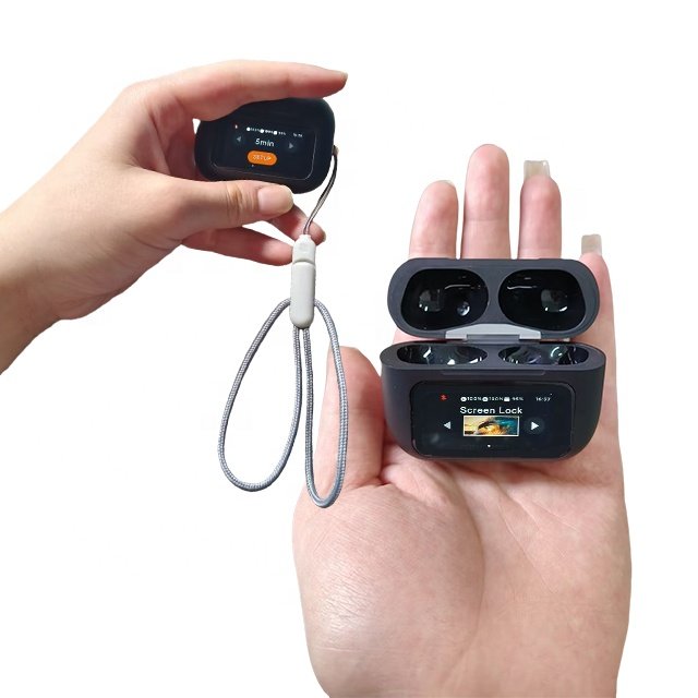 Smart Airbuds Earbud in-ear Headphones A9 Pro Earbuds ANC + ENC Touch Screen Noise Cancellation Wireless Earphones Tws Earphone