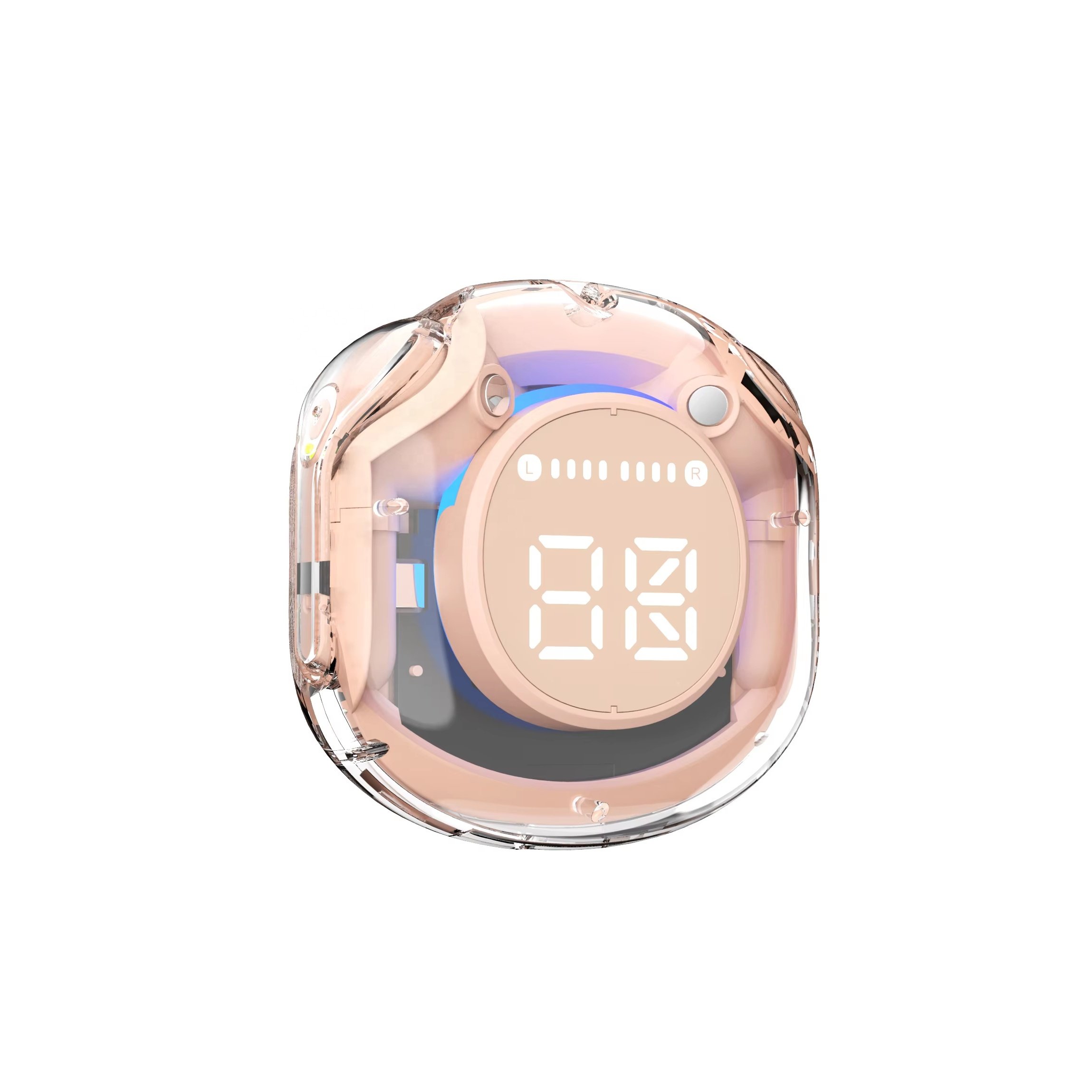 Transparent Fluorescent Color Series TWS True Wireless Headphones Waterproof Bluetooth Earphone In-Ear Digital Gaming Headset