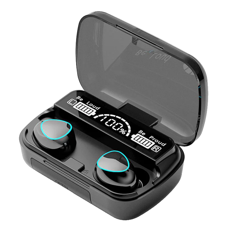 TWS in-ear noise-cancelling low latency HIFI headset Long life LED digital display touch M10 wireless Blue tooth headset