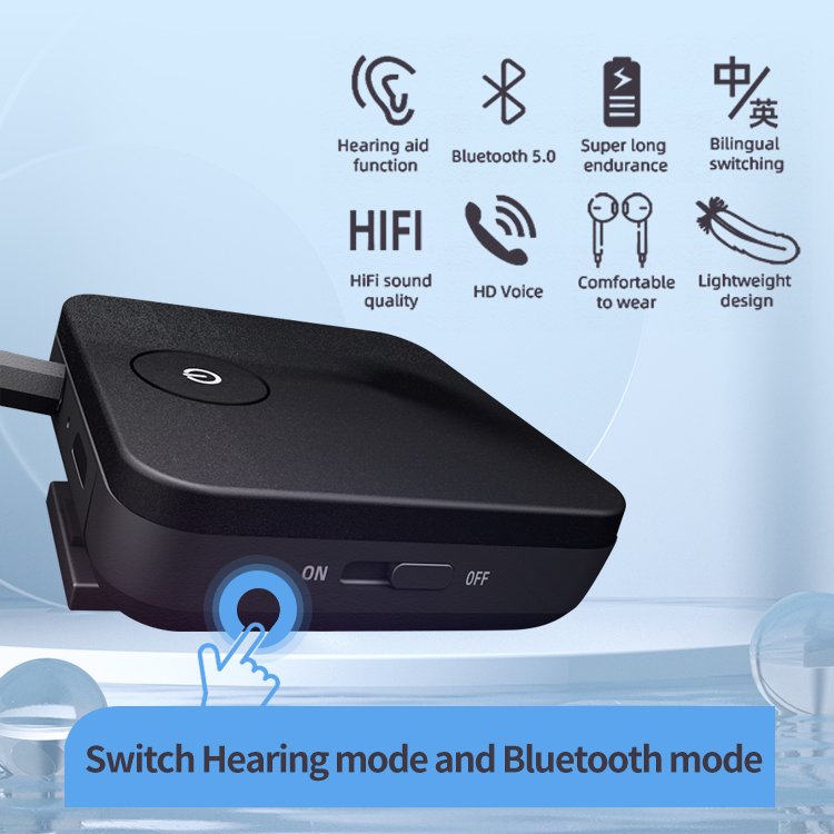 Bluetooth Hearing Aids for Seniors Pocket Digital Rechargeable Earphones Headphones TWS Noise Cancelling Deafness Hearing Aid