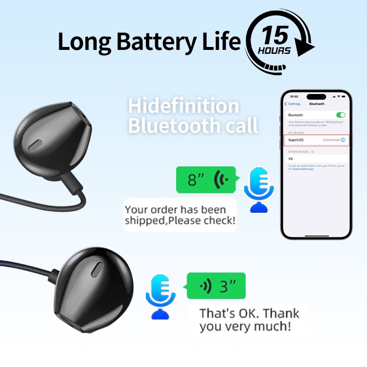 Bluetooth Hearing Aids for Seniors Pocket Digital Rechargeable Earphones Headphones TWS Noise Cancelling Deafness Hearing Aid