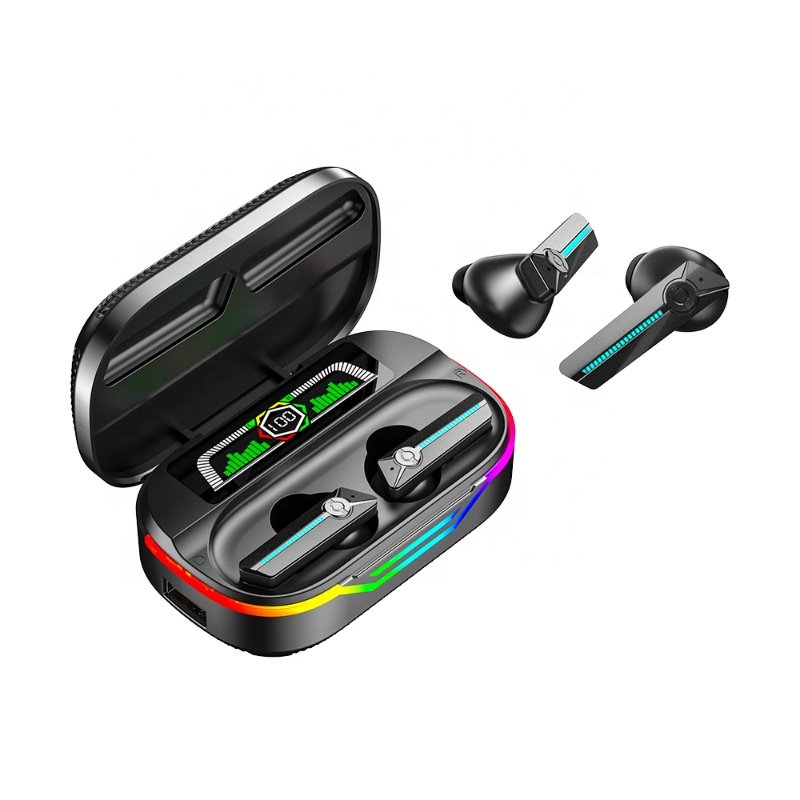 True Wireless Stereo DX13 TWS Earphone Touch Button Control Gaming Earbuds LED Display Headphone With TF Card Power Bank DX-13