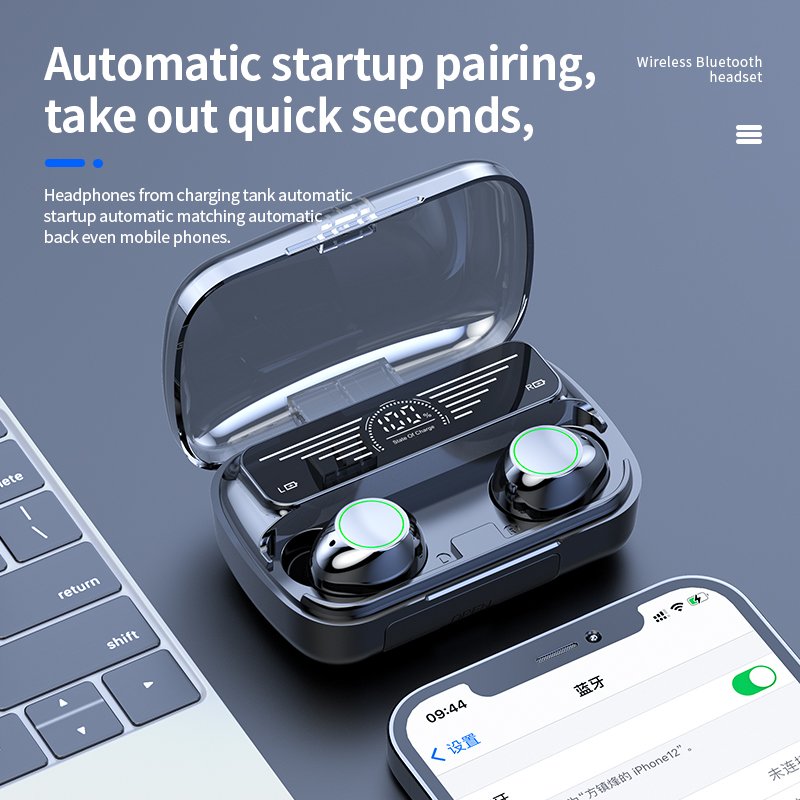 Hot Selling 2023 BQ10 TWS Low Latency Earphones Noise Cancelling Portable Mini Waterproof Wireless Headphones Earbuds