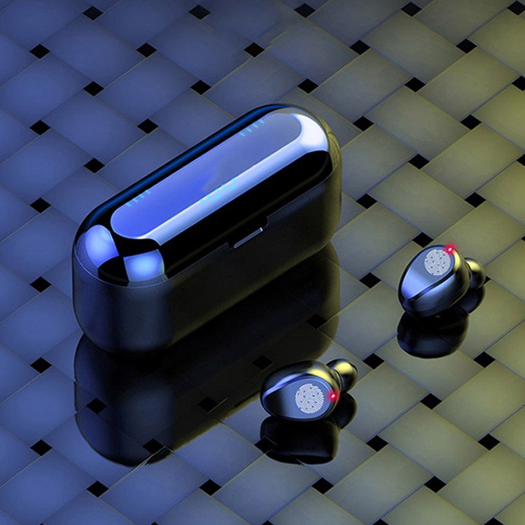 F9 Tws Noise Cancelling Mini In-ear True Wireless Headphone 5.0 Sports Gaming Headset Lcd Display Wireless Earbuds Earphone F9