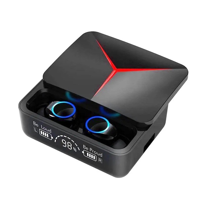 M90proTWS in-ear earphones Low Latency Gaming Led Light Headset sports noise-canceling digital display headphones