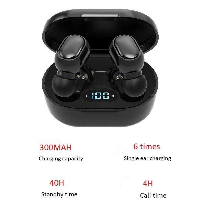 Hot Selling E7S TWS Mini Sport Waterproof LED Display Wireless Stereo True Wireless Earbuds earphone headphone for mobile phone