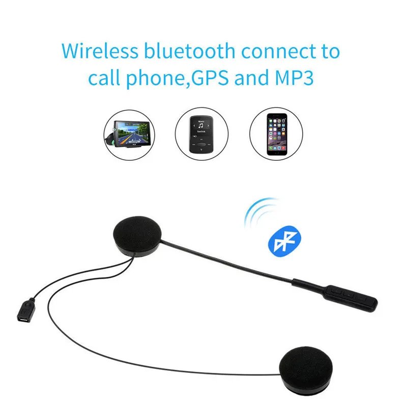 2024 New Products Motor Headset with Mic Speaker Voice Control Handsfree Stereo Wireless Earphones Motorcycle Helmet Headphones