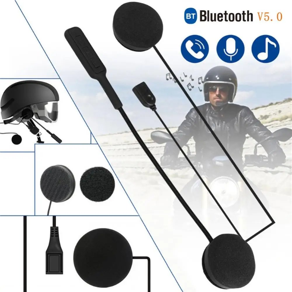 2024 New Products Motor Headset with Mic Speaker Voice Control Handsfree Stereo Wireless Earphones Motorcycle Helmet Headphones