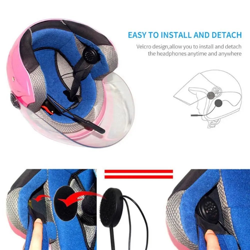 2024 New Products Motor Headset with Mic Speaker Voice Control Handsfree Stereo Wireless Earphones Motorcycle Helmet Headphones
