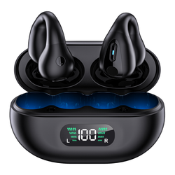 Tws yyk-q80 OWS Open Ear Clip Wireless Air Bone Conduction TWS Gaming Buds Headphones Earphones Earbuds