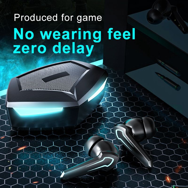 New P30 Tws HiFi Gaming Earbud In Ear Mobile Phone Breathing Light Earphone Bass Stereo HD Mic Wireless In-ear Headset For Gamer