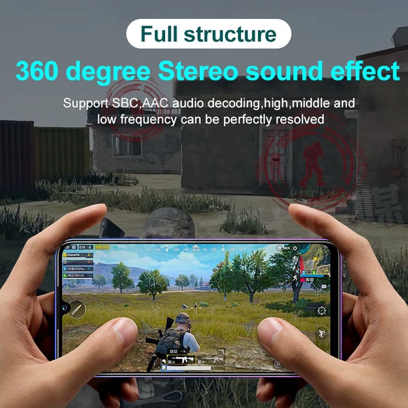 New P30 Tws HiFi Gaming Earbud In Ear Mobile Phone Breathing Light Earphone Bass Stereo HD Mic Wireless In-ear Headset For Gamer