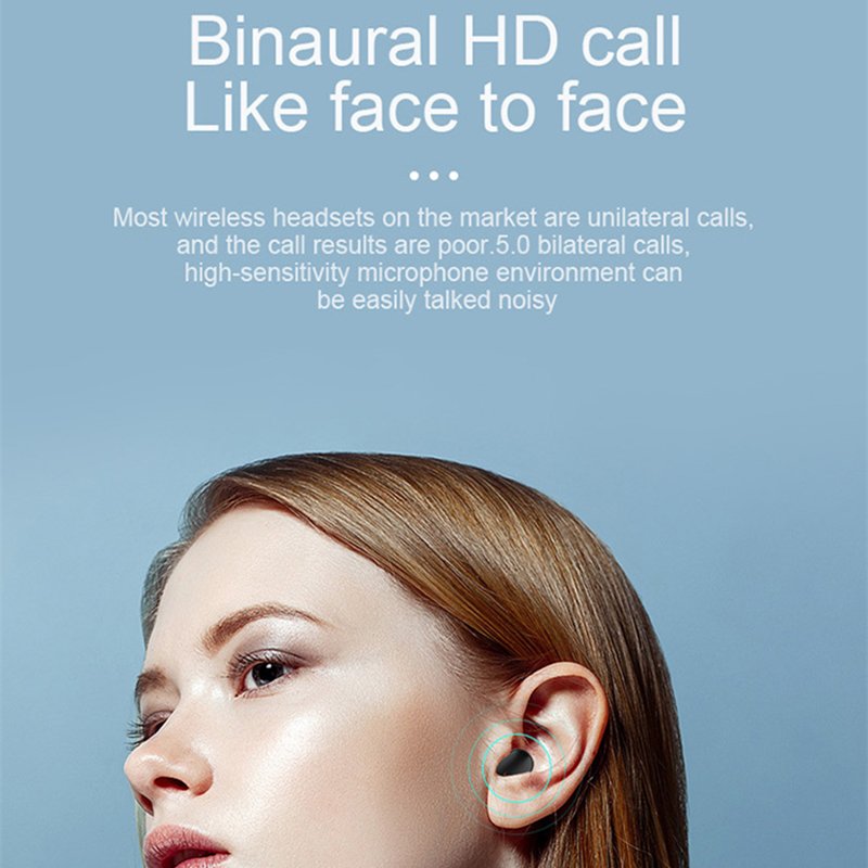 A6S Mini TWS Earbuds Bt 5.0 True Wireless Earphones Stereo Sports Headphones With Mic Noise Cancelling Headset For Xiaomi Redmi