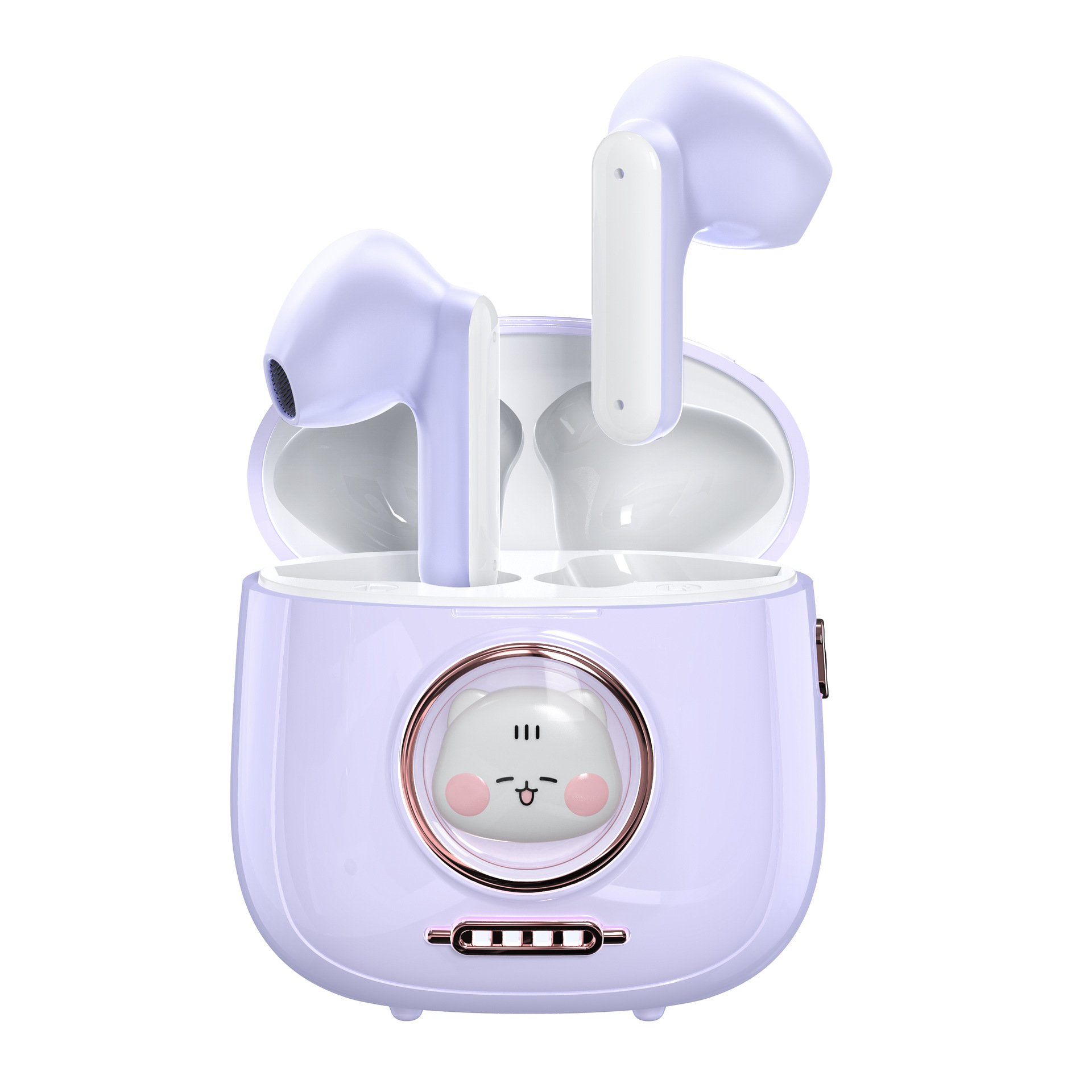 Popular cartoon Bluetooth earphones TWS semi in ear mini noise cancelling wireless earphones, cute gift for girls