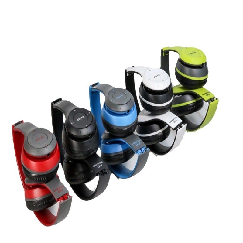 Foldable Gamer Wireless BT Headphones Sports P47 Headphone Gaming Computer MP3 Headset support TF Card USB AUX