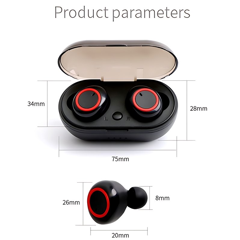Hot Selling Y50 Mini Tws Cheap Earbuds Wireless Ear Buds Led Sports Stereo In Ear Headphone Gaming In-ear Earphones Y50