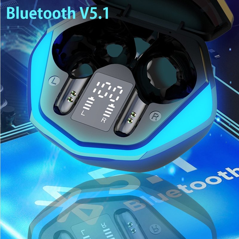 Factory Low Latency Gaming TWS Earphone Headphone Wireless Sports True Stereo Earbuds Waterproof Noise Cancellation Game Headset