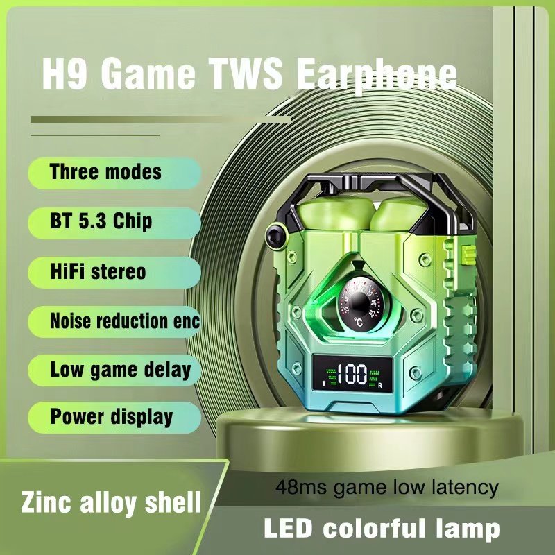 New Design Wireless Bluetooth 5.3 Headphones TWS Gaming Headset Noise Reduction Waterproof Earphones In ear Earbuds