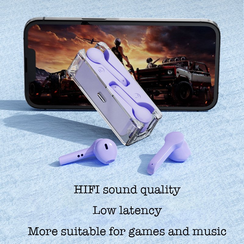 Factory wholesale wireless HIFI sound quality headphones Space storage charging display headphones TYPE-C interface earphones