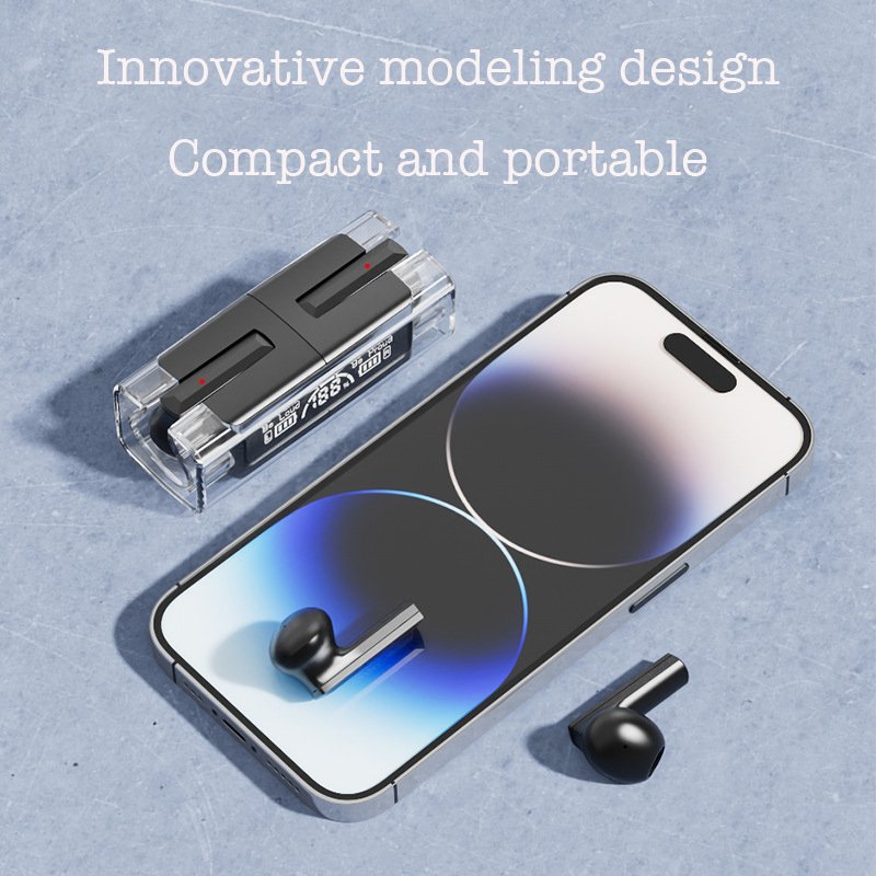 Factory wholesale wireless HIFI sound quality headphones Space storage charging display headphones TYPE-C interface earphones
