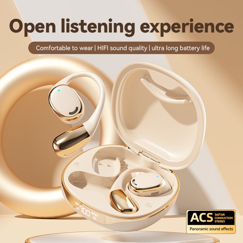tws earbuds 2024 bone conduction wireless Bluetooth earphones with ultra long battery life and gaming headphones&headphones