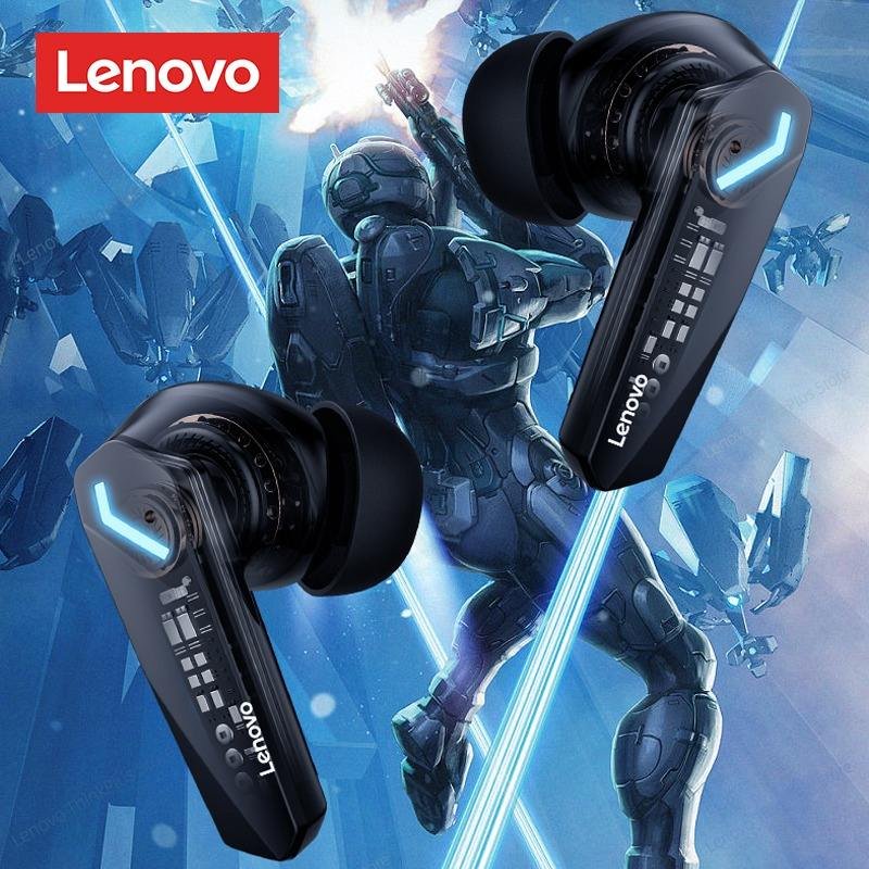 Lenovo GM2 Pro Tws BT5.3 Gaming Earbuds Low Latency Earphones Mic Headphones HD Call Dual Mode Headset Earbud Wireless Ear ABS