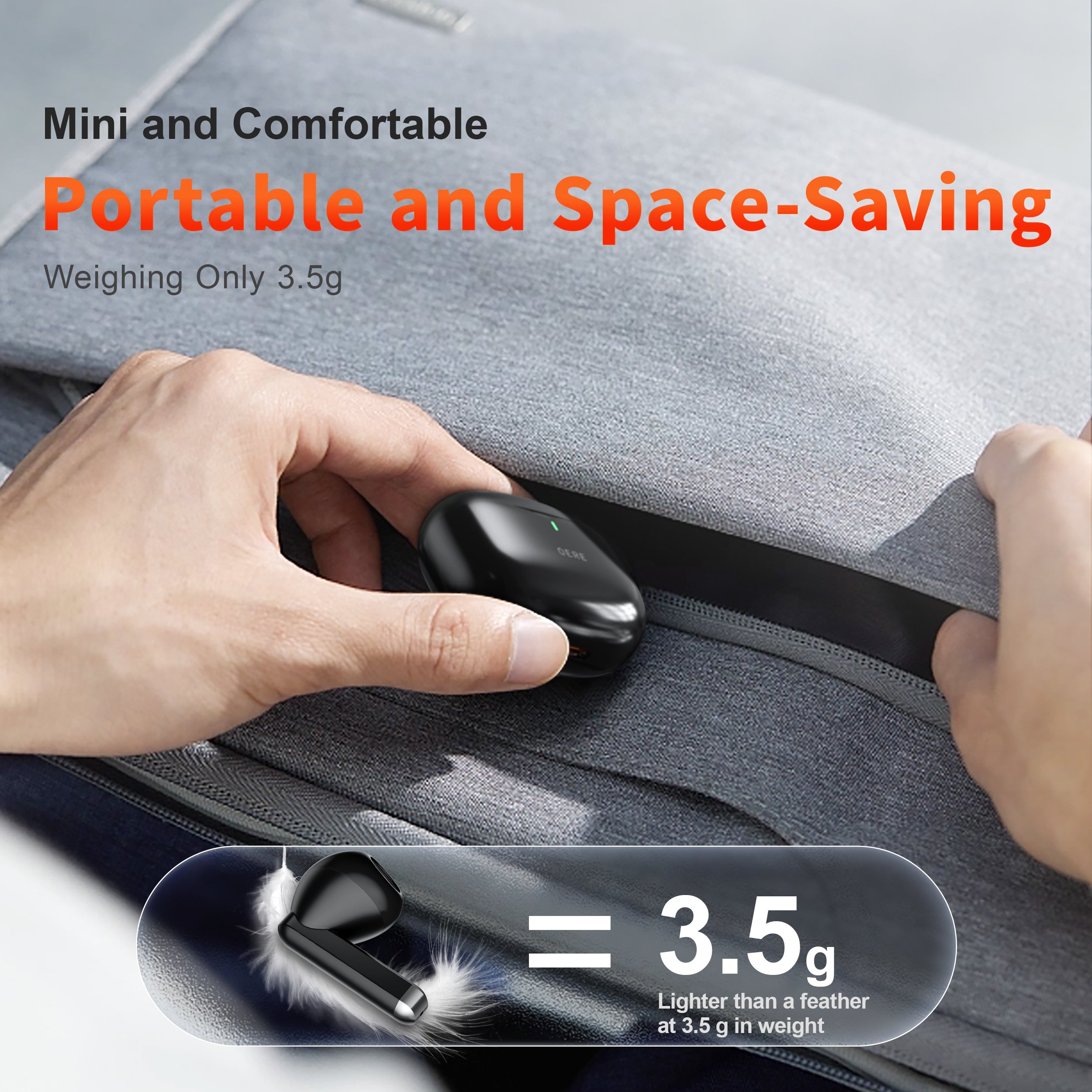 Ship From US EU UK QERE Noise Cancelling Blue In Ear TWS Headset Game tooth Earbuds Wireless Earphones Headphones