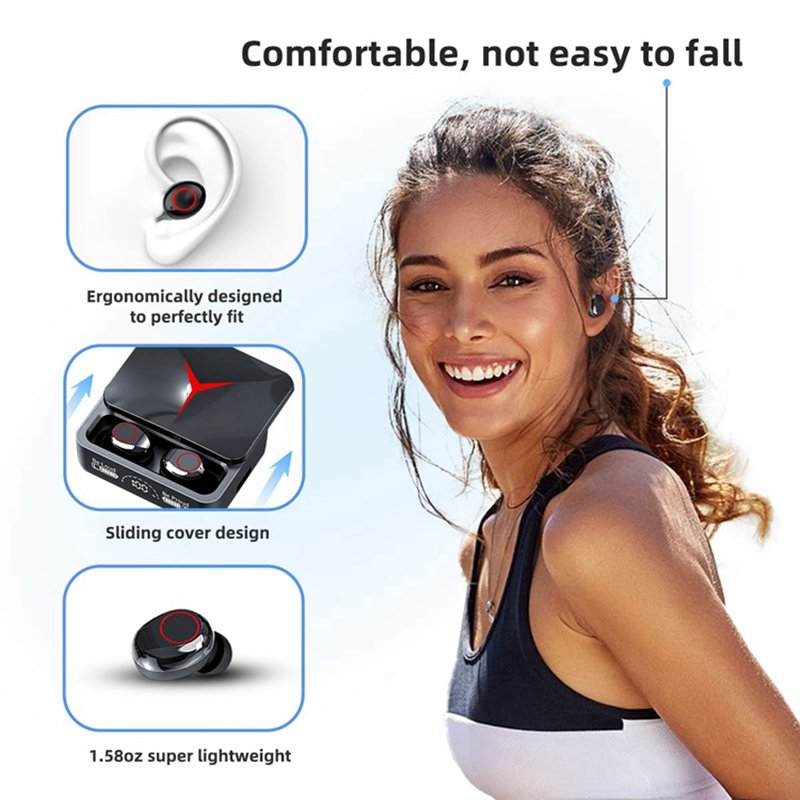 2023 Hot Sale Best Price M90 pro TWS Noise Cancelling Earbuds In Ear Headphones Bt 5.3 Low Latency Gaming Wireless Earphones