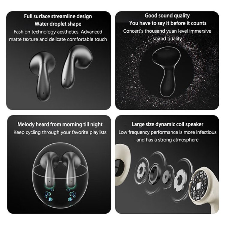 Original Lenovo LP48 earbuds ENC noise canceling Headsets hifi Bass Stereo gaming sports tws True Wireless earphones