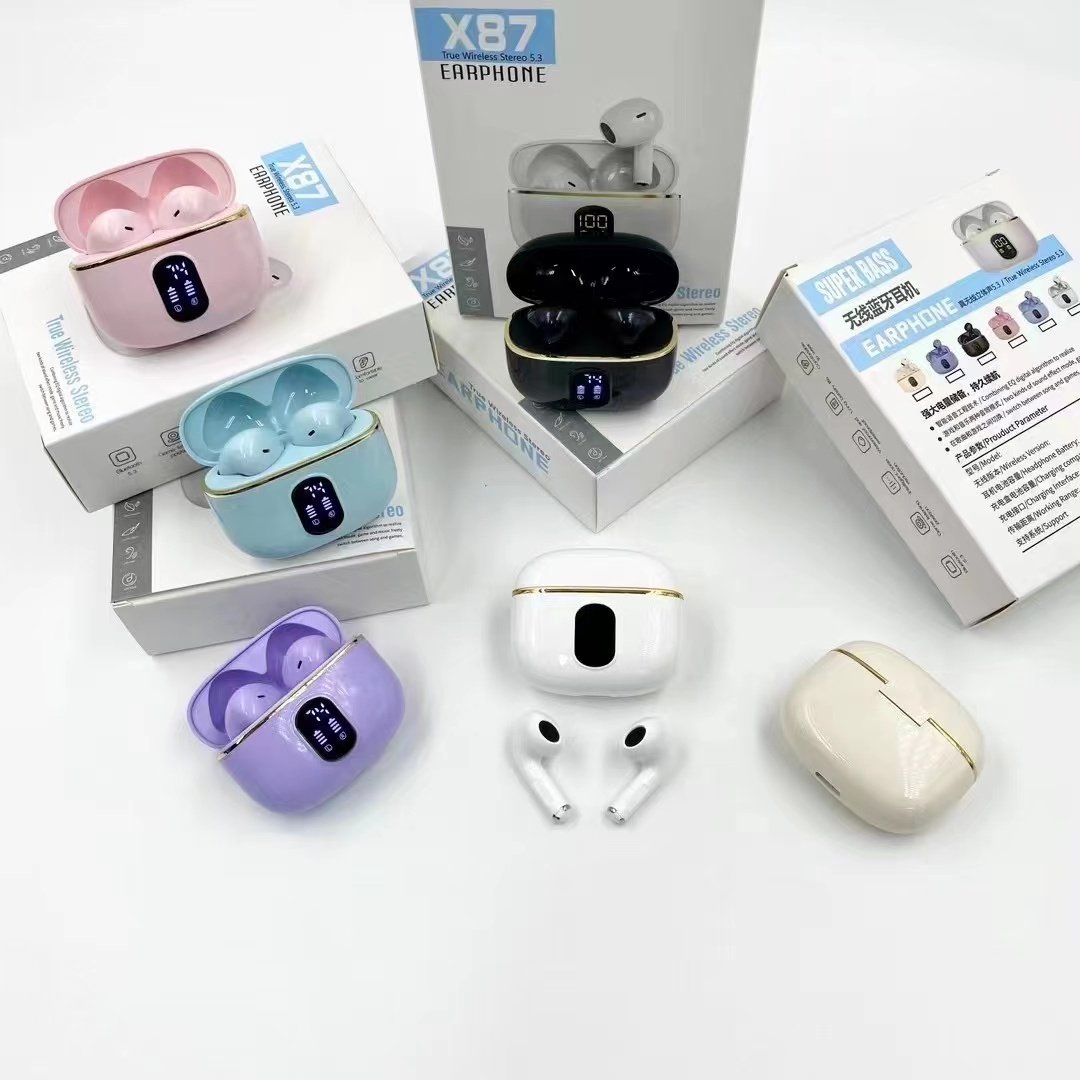 Tws earphones headphones x87 Sports Gaming earbuds Earbud & in-ear headphones BT5.2 Wireless earbuds