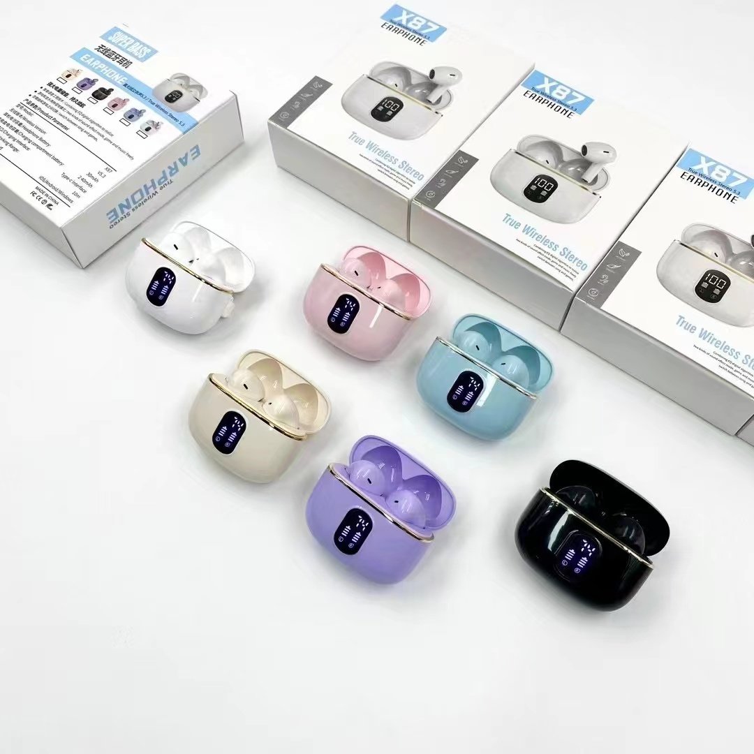 Tws earphones headphones x87 Sports Gaming earbuds Earbud & in-ear headphones BT5.2 Wireless earbuds