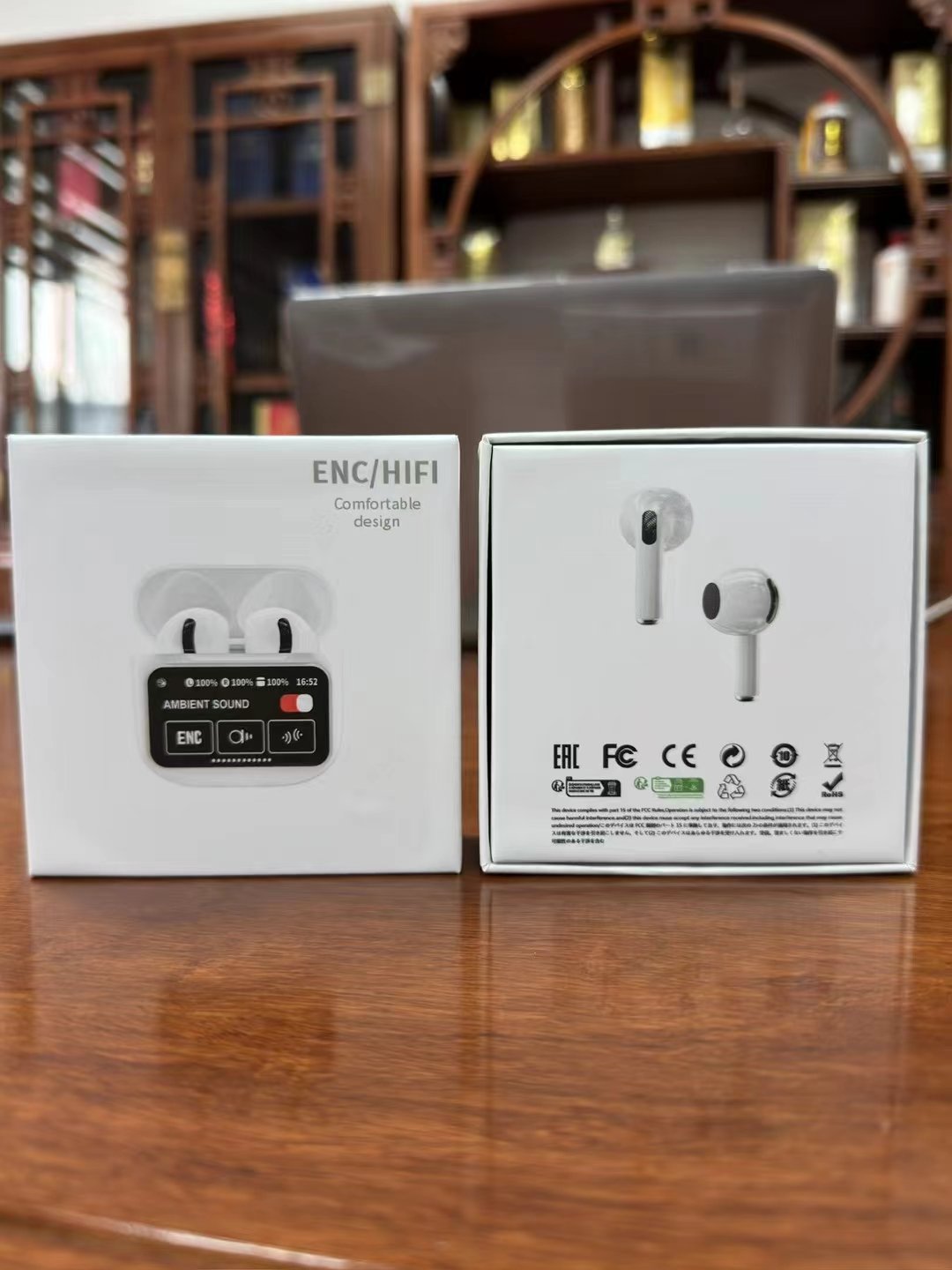 A11 Pro A9 Pro A10 Pro Earburds Touch Screen TWS In-Ear ANC Wireless earphone Bluetooth Smart Screen LED Touch Noise Cancelling
