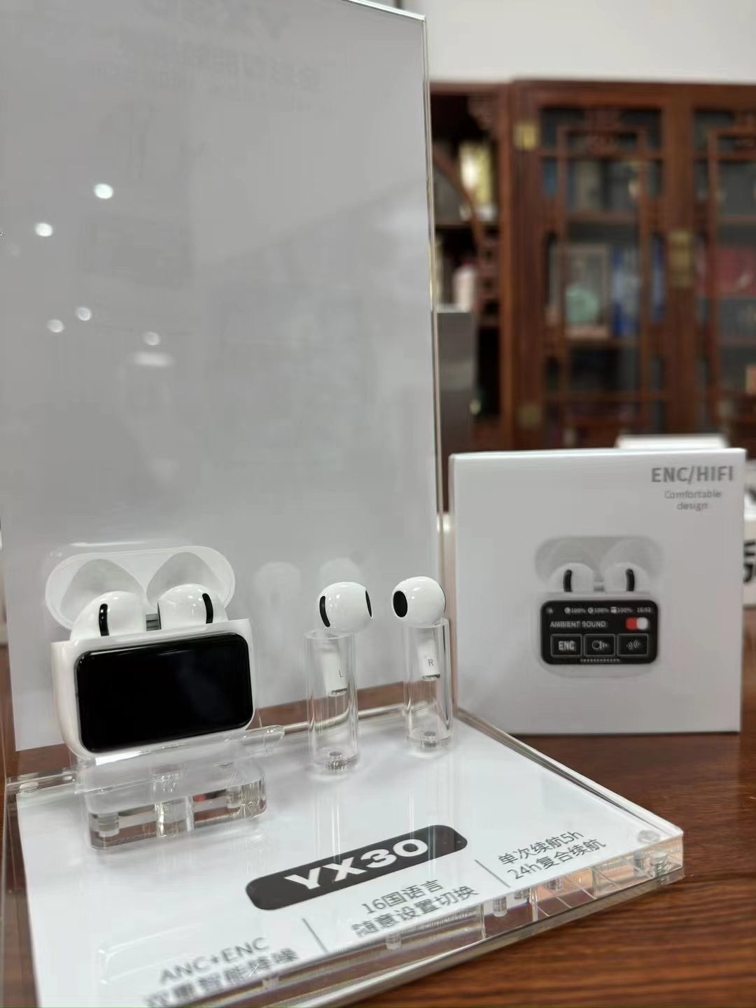 A11 Pro A9 Pro A10 Pro Earburds Touch Screen TWS In-Ear ANC Wireless earphone Bluetooth Smart Screen LED Touch Noise Cancelling