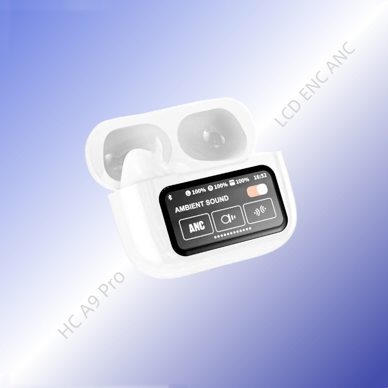 True Wireless Earphones A9 pro Touch Screen Airbuds in ear ANC ENC noise cancelling level 4 pro 2 without LCD display headphones