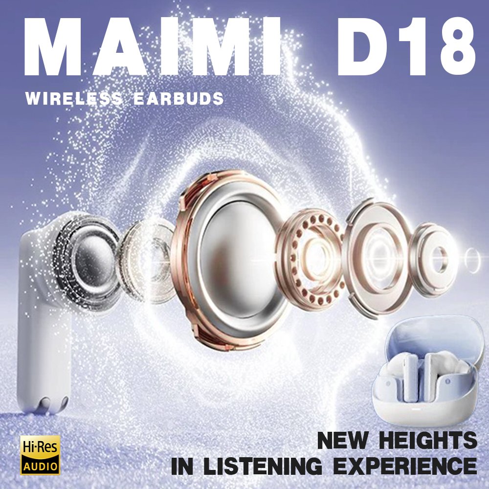 Maimi waterproof sports bluetooth 5.3 true wireless earbuds low latency gaming in ear non-noise cancelling tws earphones