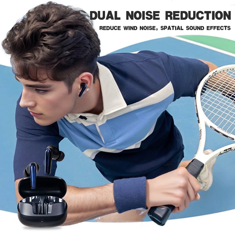 Maimi waterproof sports bluetooth 5.3 true wireless earbuds low latency gaming in ear non-noise cancelling tws earphones