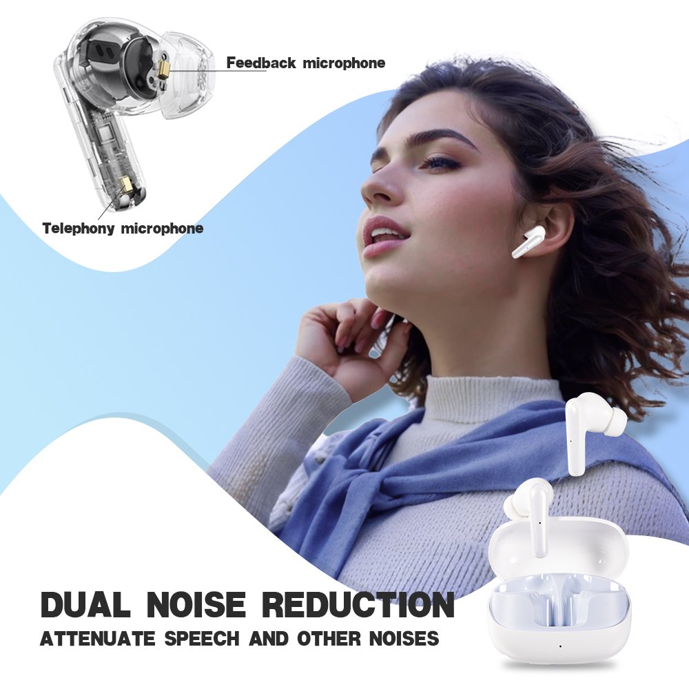Maimi waterproof sports bluetooth 5.3 true wireless earbuds low latency gaming in ear non-noise cancelling tws earphones