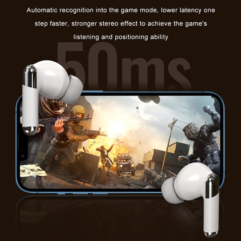 NEW TWS Earbuds ANC ENC Active Noise Reduction True Wireless 5.4 High Bass Music Gaming In-Ear Earphone earbuds with Microphone