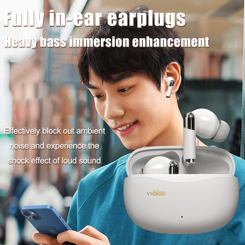 NEW TWS Earbuds ANC ENC Active Noise Reduction True Wireless 5.4 High Bass Music Gaming In-Ear Earphone earbuds with Microphone