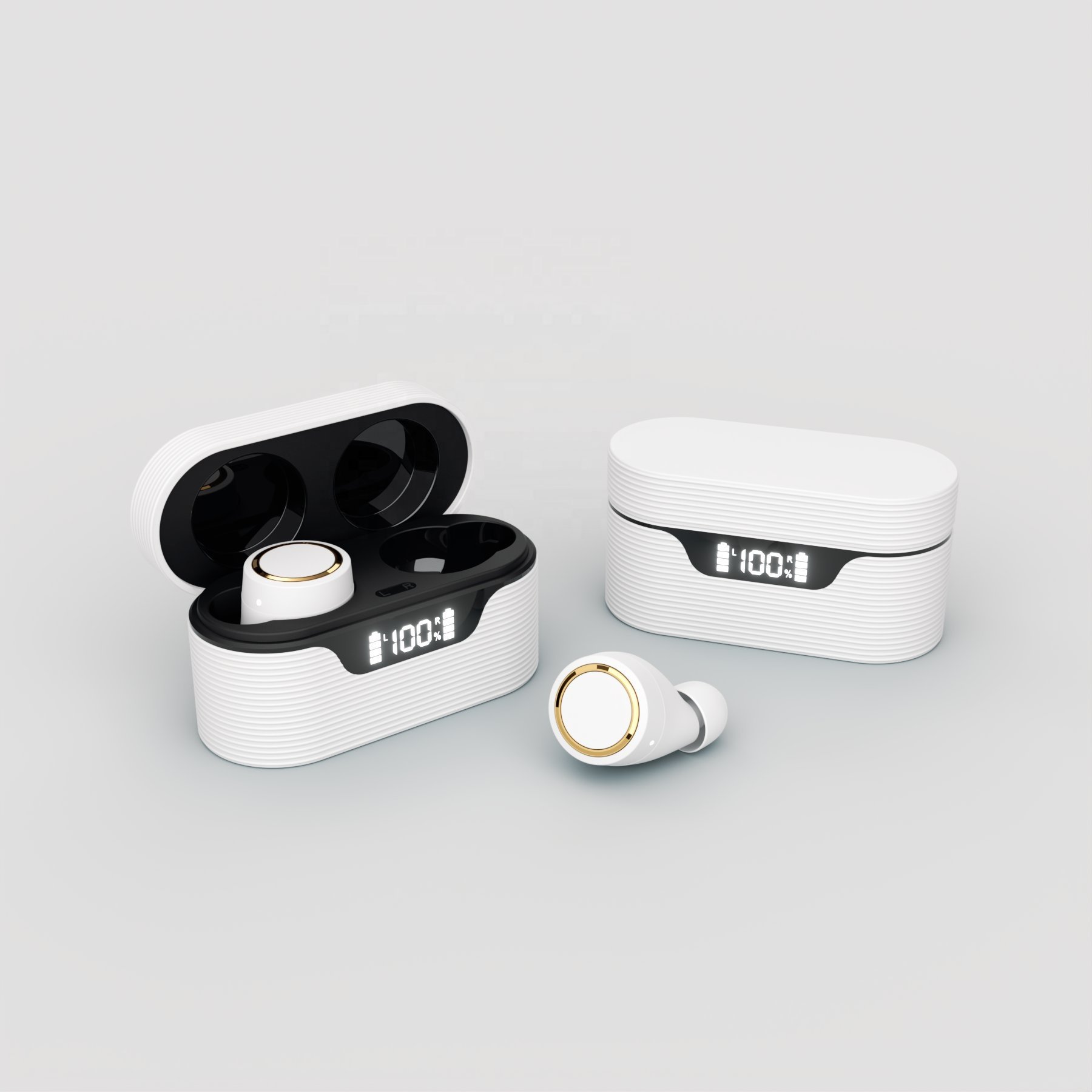 High quality 5.0 stereo TWS wireless in-ear earphone with charging case