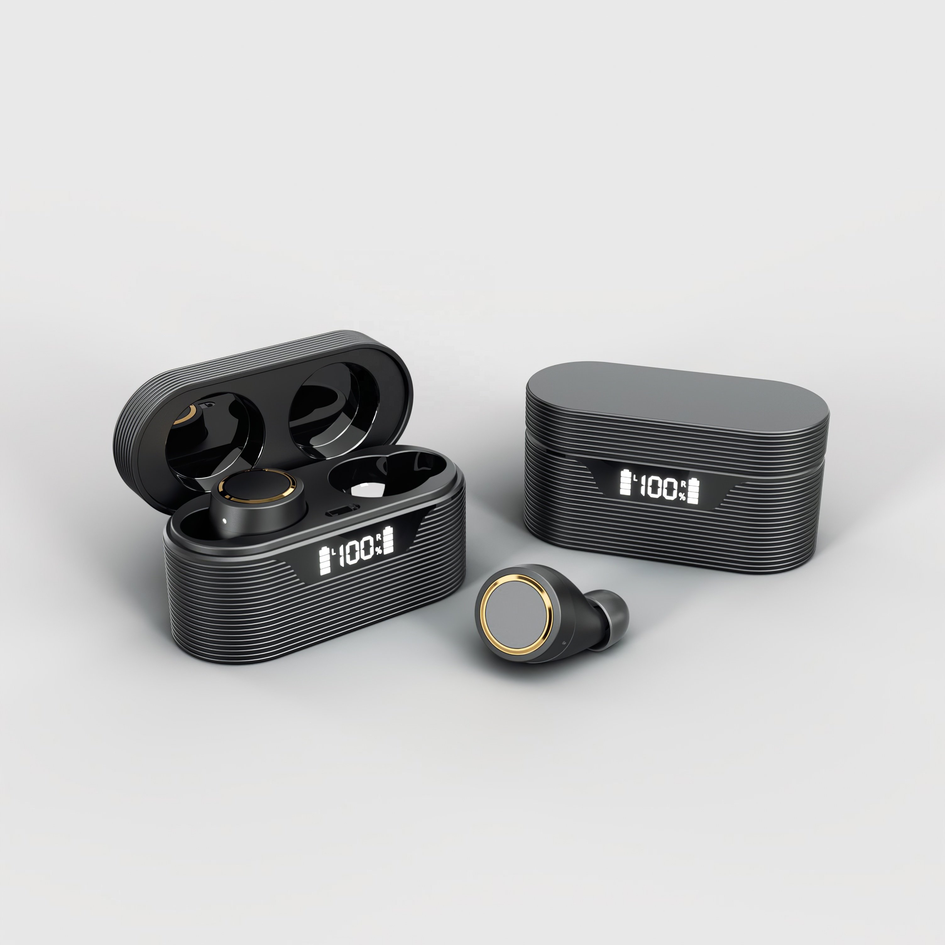 High quality 5.0 stereo TWS wireless in-ear earphone with charging case