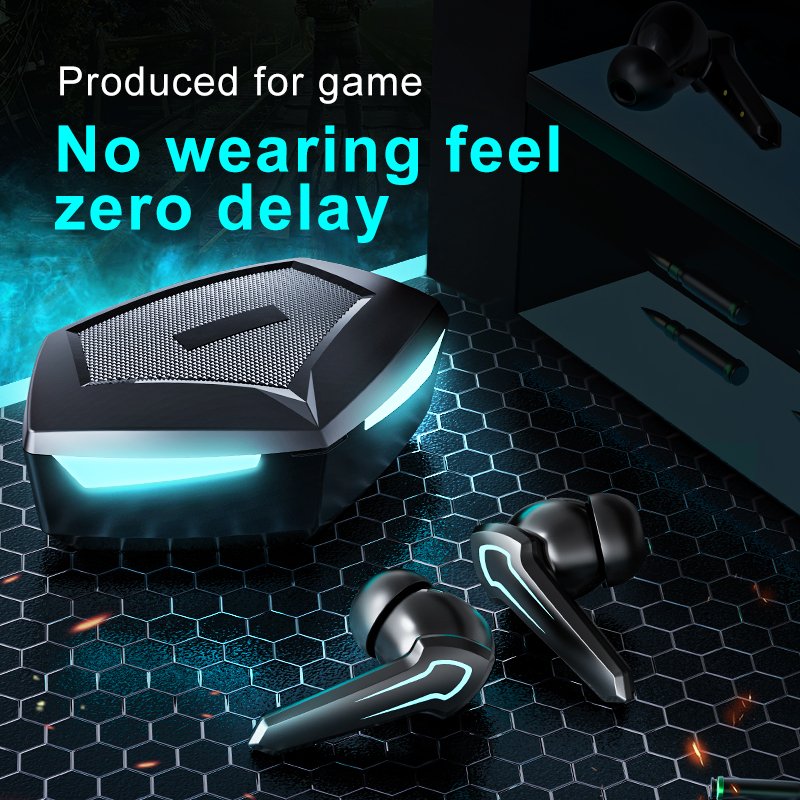 Headphone heavy bass Gaming Music True Wireless Earphone P30 TWS LED Gaming Display bl uetooth Earbuds Audifonos
