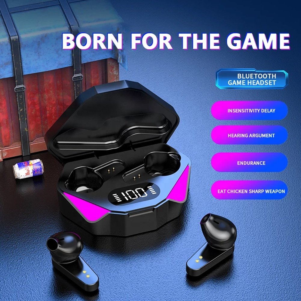Wholesale X15 Gaming Earphones 65ms Low Latency Competitive Stereo Headset In-ear Gaming TWS Earphones for Gamer x15
