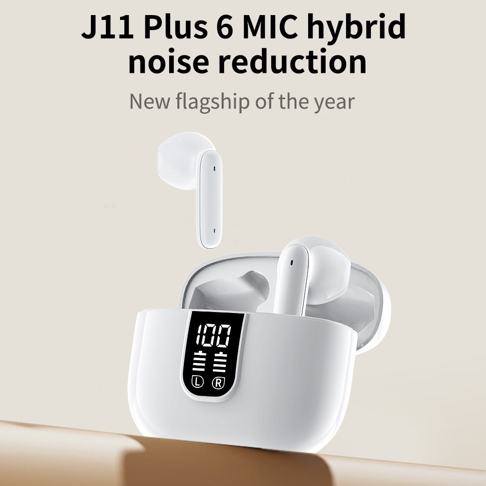 J11 Plus Noise Cancelling Air Earphones Tws Earbuds Wireless auriculares inalambricos 2 In-ear Anc earplugs ecouteur bluetooth