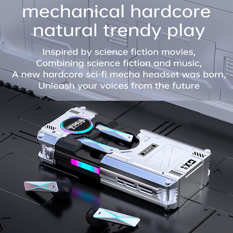DX-08 Metal Gaming TWS Wireless Earbuds Earphones Wireless In Ear Headphone with Power Bank Top Selling Products Online in USA