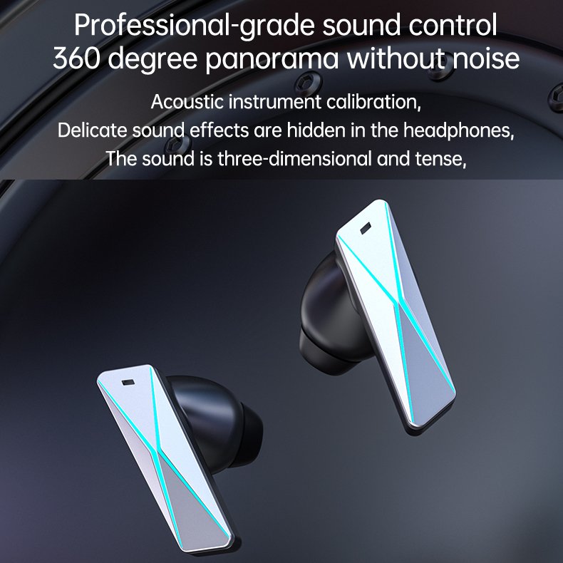 DX-08 Metal Gaming TWS Wireless Earbuds Earphones Wireless In Ear Headphone with Power Bank Top Selling Products Online in USA