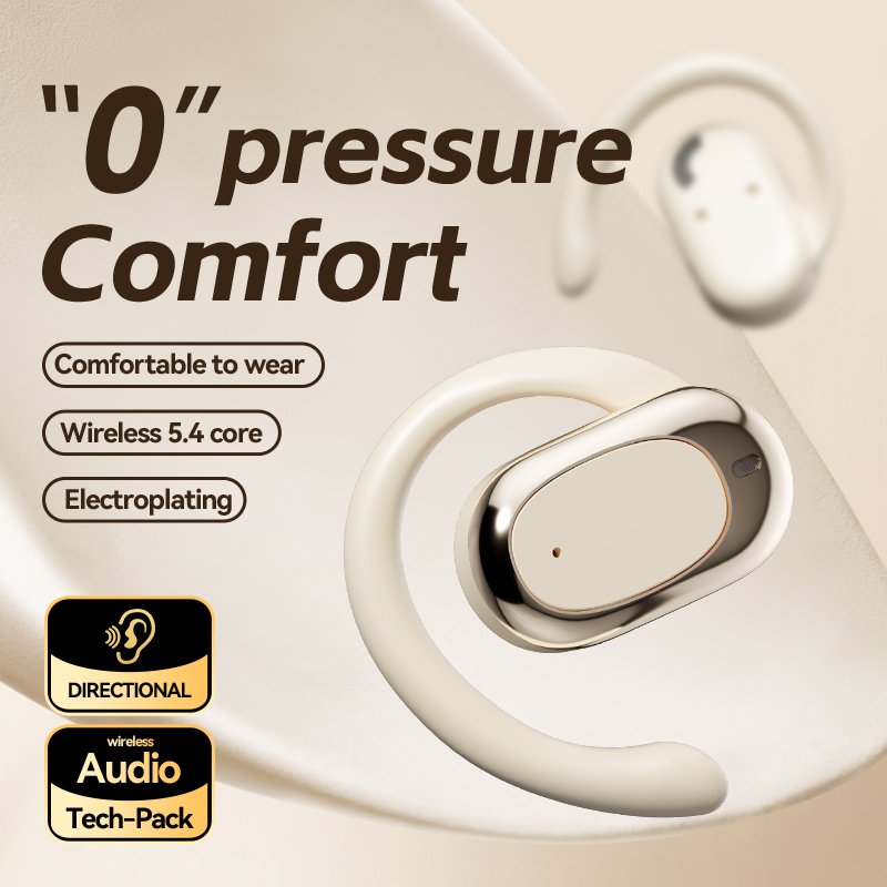 Fashionable and Minimalist Hanging ear ACS High Sound Quality Low latency Comfortable to wear Smart Wireless Bluetooth Earphones