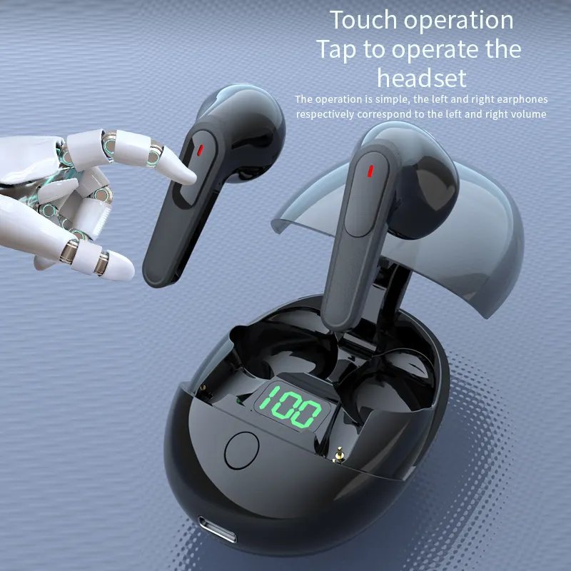 2023 New arrival Tws Waterproof Earbuds Headphone Wireless Bluetooth Earphones LCD display wireless earbuds